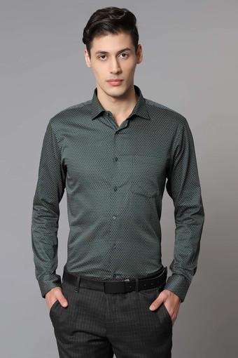 dark green slim fit shirt