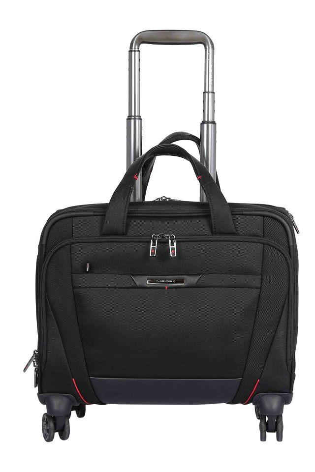 LOUIS PHILIPPE Men Black PU Trolley Bag Cabin Suitcase - 21 inch Black -  Price in India