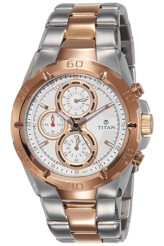 Buy TITAN Mens Chronograph Stainless Steel Watch NK9308KM01 Shoppers Stop