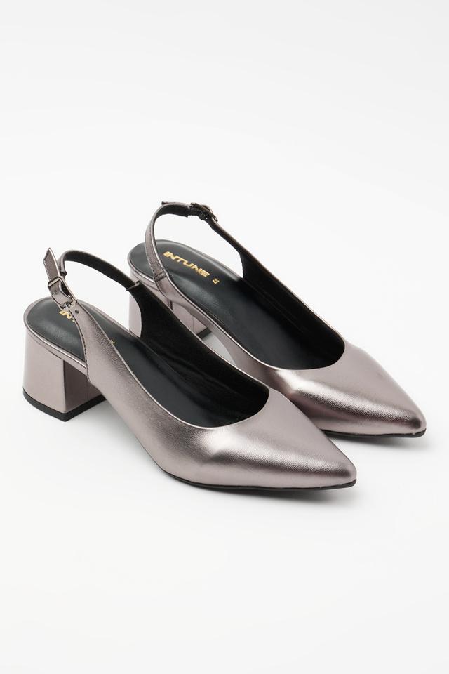 Gunmetal best sale block heels