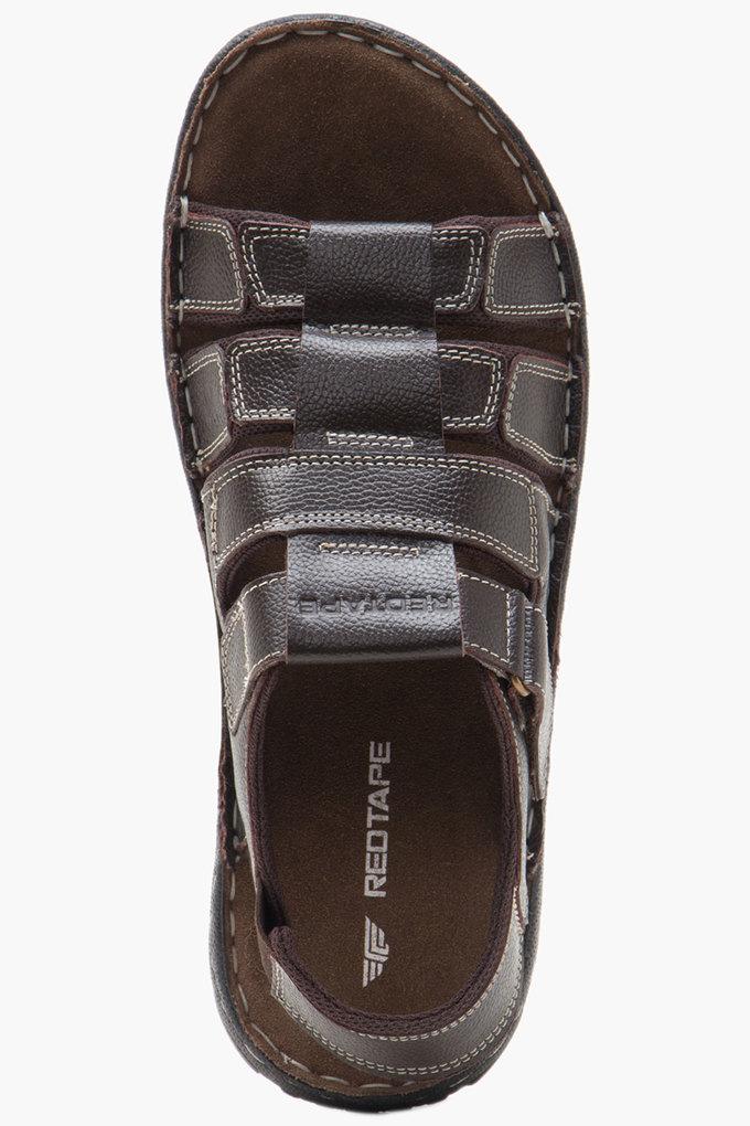 Red tape clearance men s leather sandals