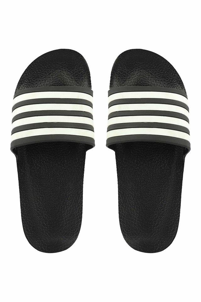 Buy SHOETOPIA Black Synthetic Womens Casual Slides Shoppers Stop