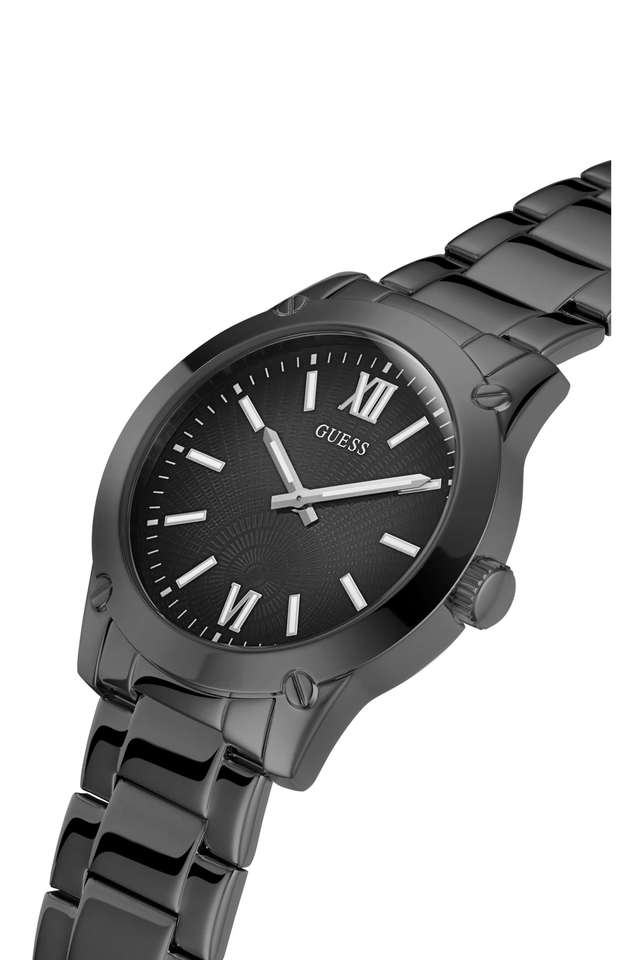 Buy GUESS Crescent 44 mm Black Dial Stainless Steel Analog Watch for Men GW0574G3 Shoppers Stop