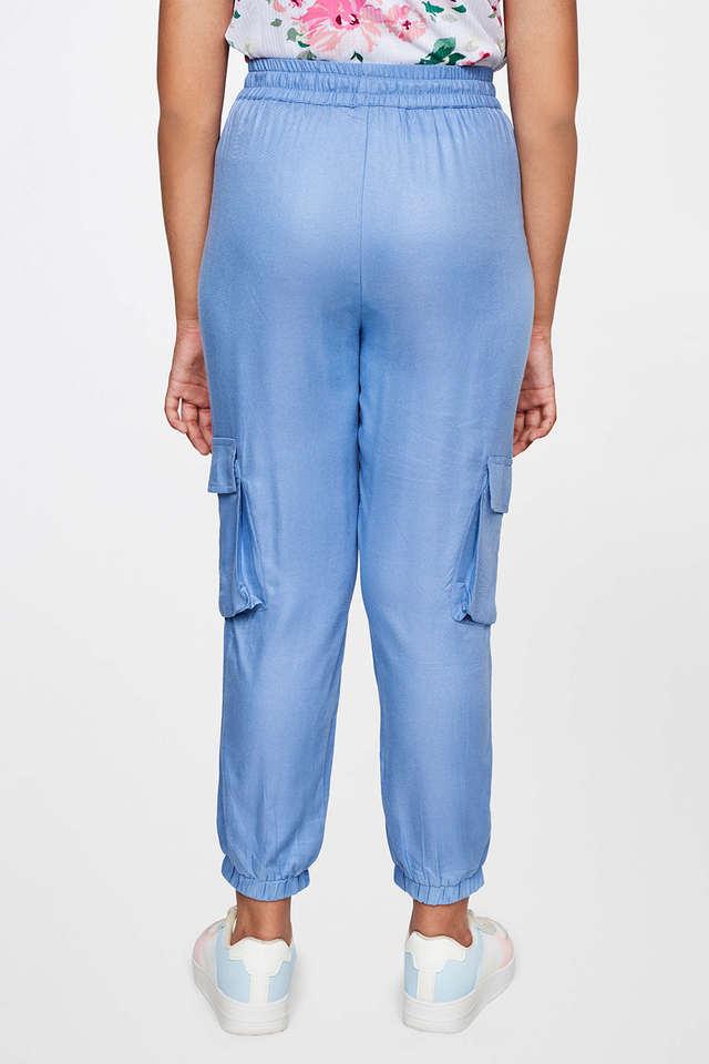 Buy Sky Blue Trousers & Pants for Women by Recap Online