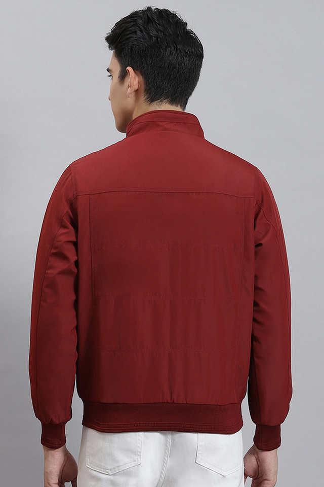 Red casual hot sale jacket mens