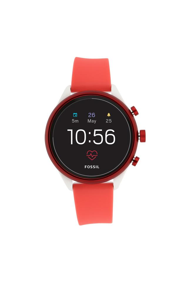 Buy FOSSIL undefined Womens Sport Black Dial Silicon Smart Watch FTW6027 Shoppers Stop