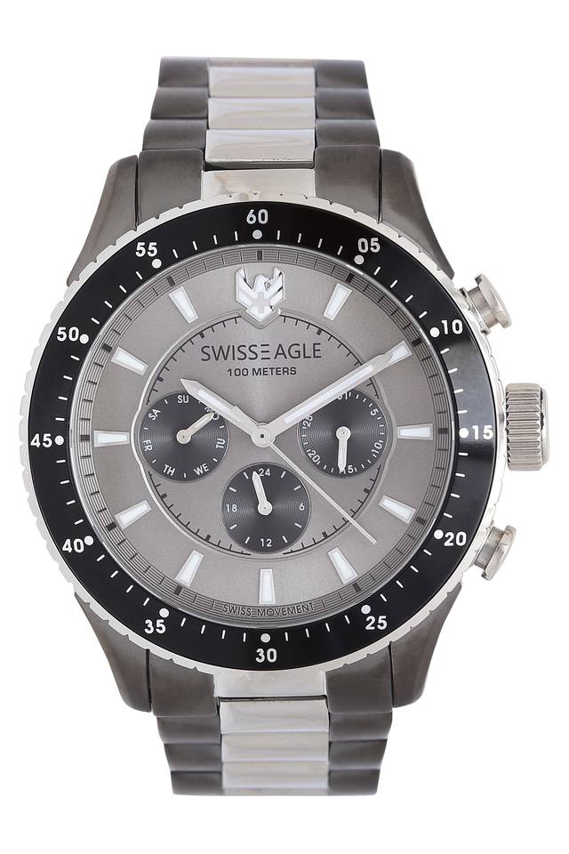 Buy SWISS EAGLE Mens Blue Dial Metallic Multi Function Watch - 9168-11 |  Shoppers Stop