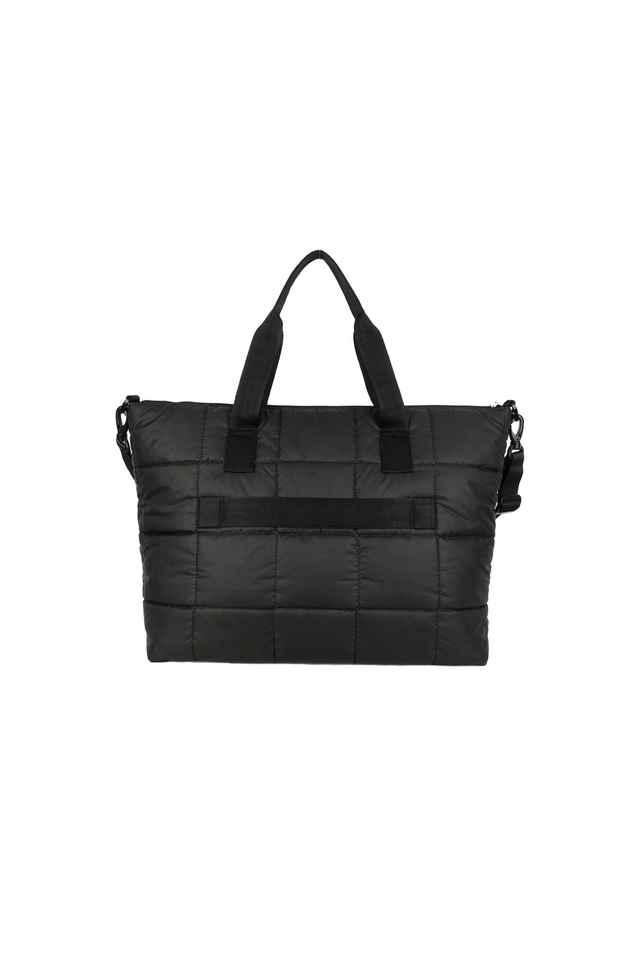 Buy BAGGIT Black Solid Nylon Zipper Closure Women s Formal Shoulder Bag Shoppers Stop