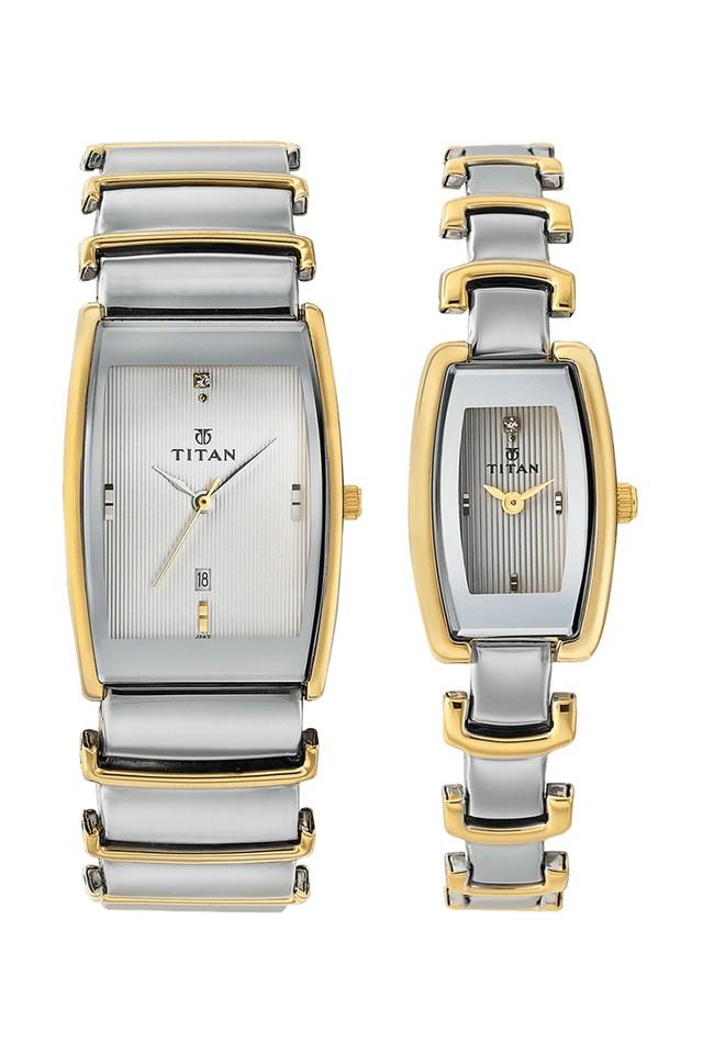 Titan couple watch set new arrivals