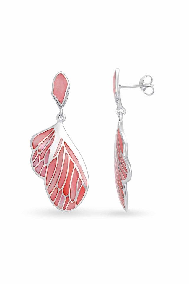 Art Deco Mother of pearl inlay earrings – AZGA