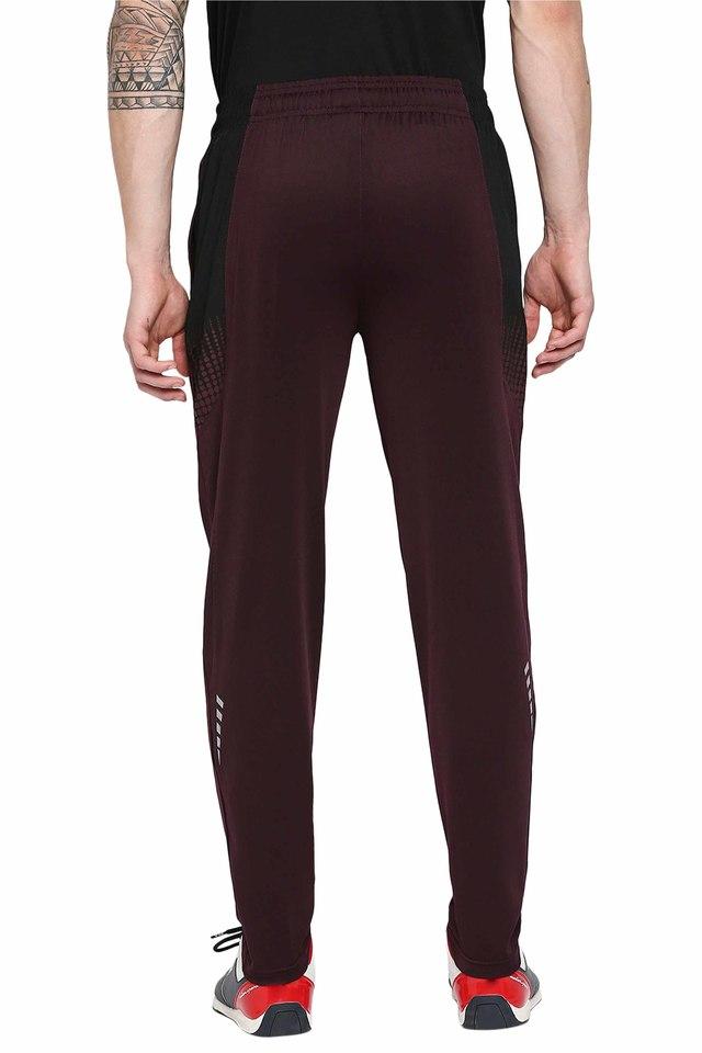 Black polyester cheap lycra trackpants