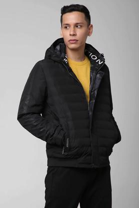 Mens Regular Fit Solid Winter Jacket