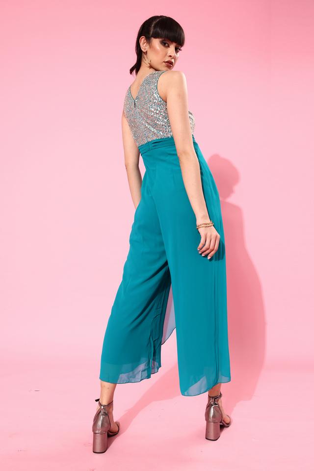 MISS CHASE -  Turquoise Jumpsuits - Main