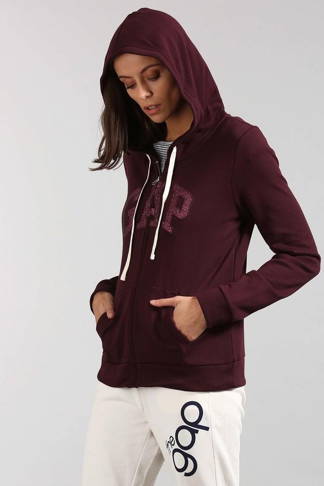 Milano New York organic cotton blend zip up hooded sweatshirt