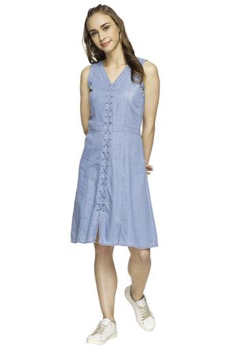 madame denim dress