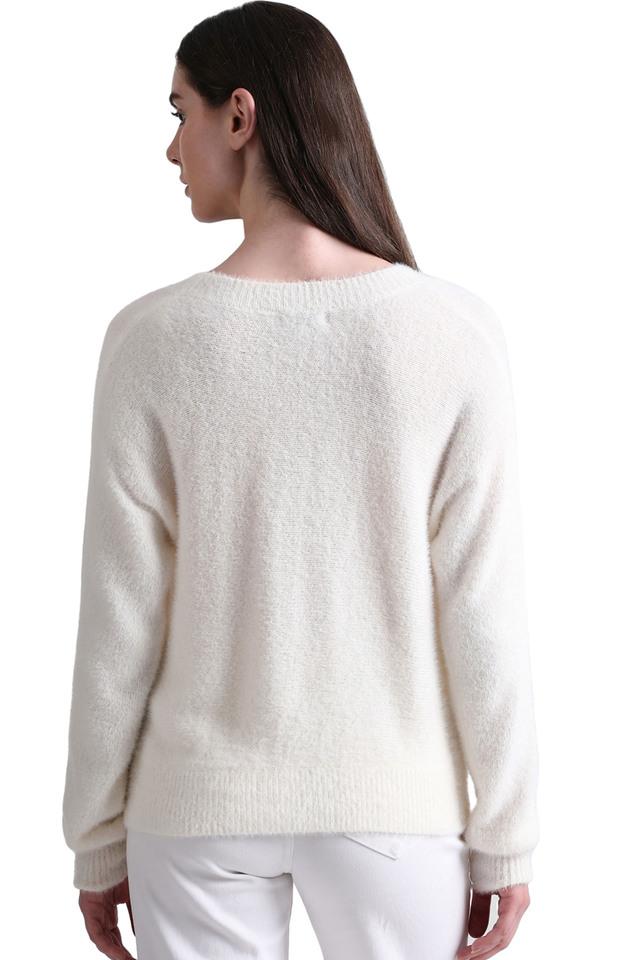 White hot sale pullover sweater