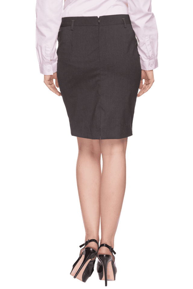 Grey formal clearance skirt