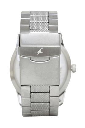 Mens White Dial Metallic Analogue Watch 3189KM01