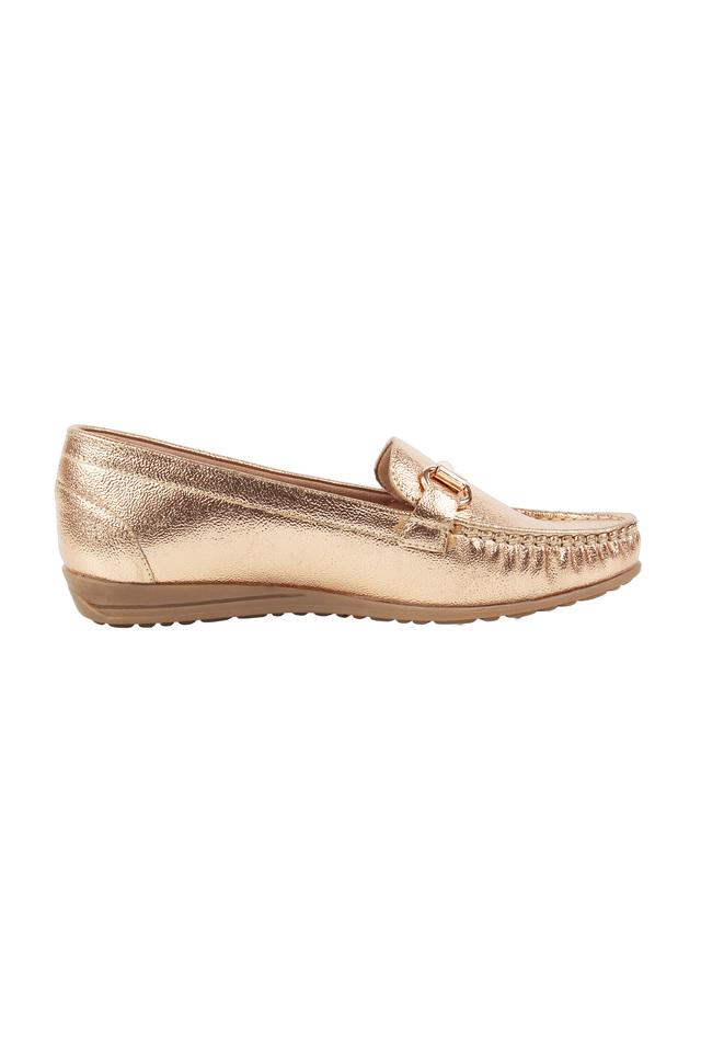 Womens gold clearance loafers