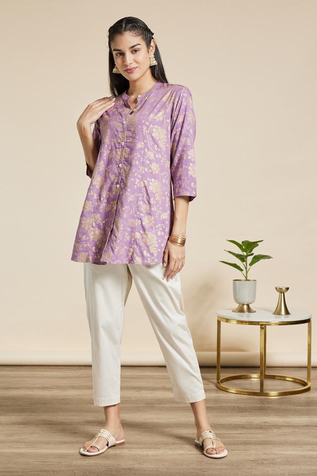 Rangriti White Chinese Collar Kurti Price in India - Buy Rangriti White Chinese  Collar Kurti Online at Snapdeal