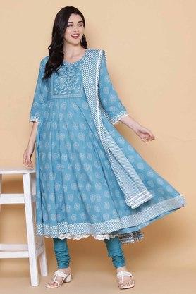 Biba blue hot sale anarkali suit