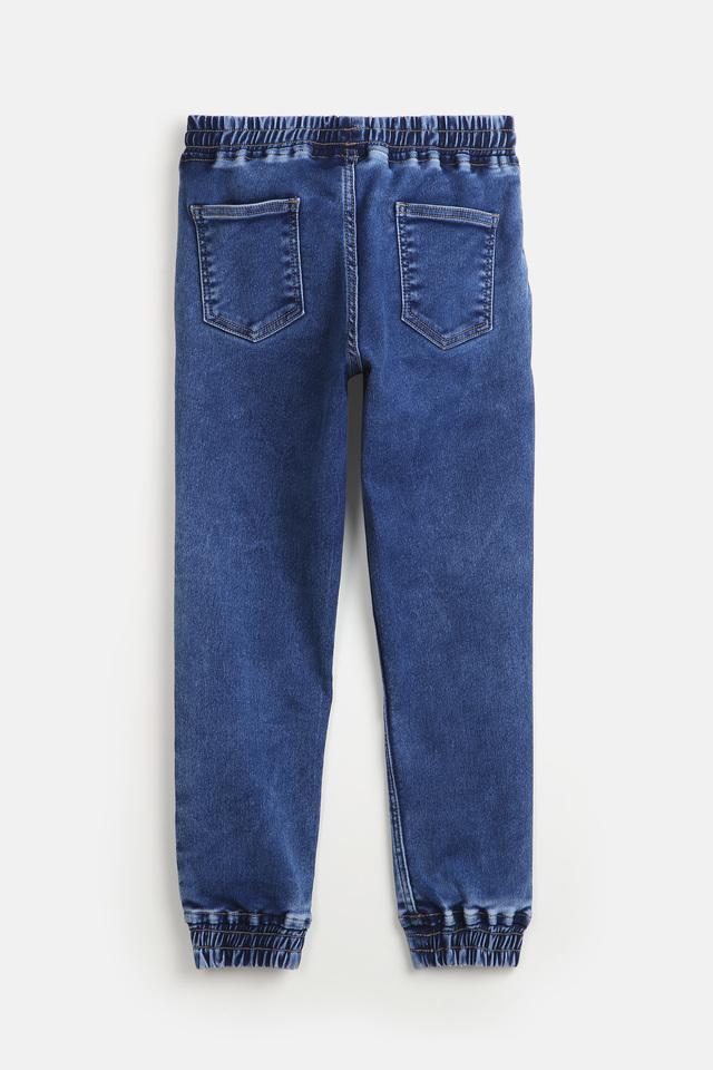 Boys blue cheap jean joggers