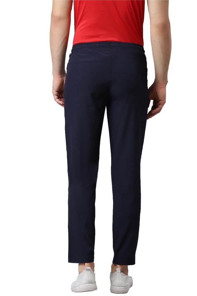 Buy ALCIS Navy Solid Polyester Lycra Regular Fit Mens Track Pants