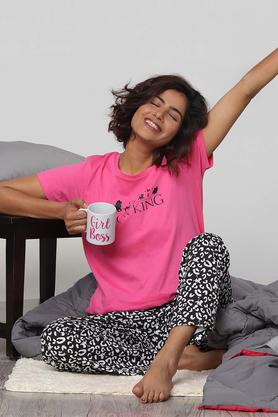 Pink discount cotton pyjamas