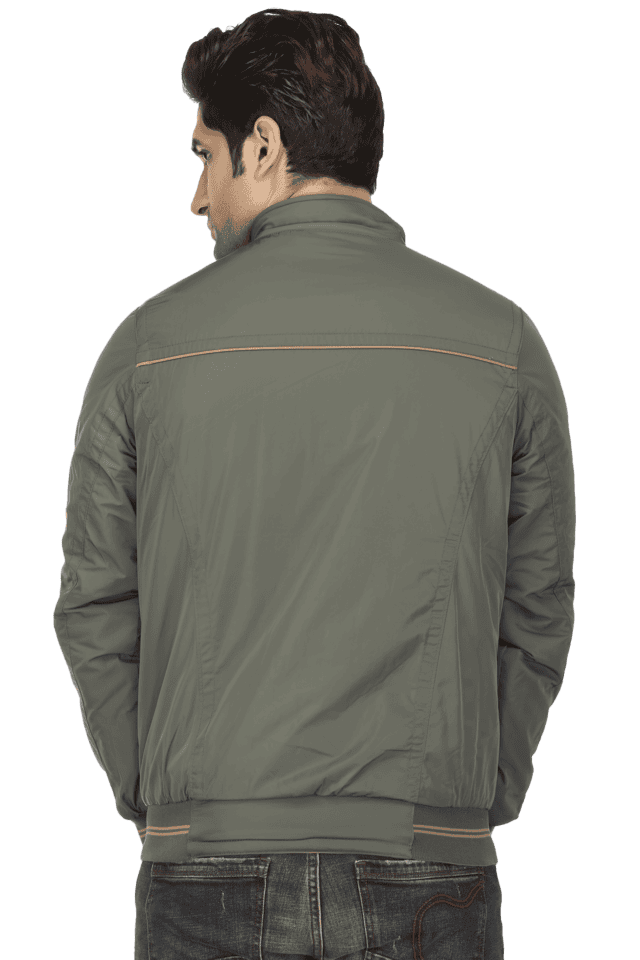 Allen Solly Sport Charcoal Grey Solid Bomber Jacket - Buy Allen Solly Sport  Charcoal Grey Solid Bomber Jacket online in India