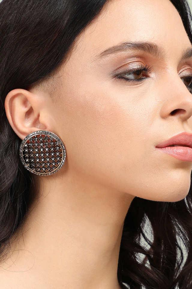 Circular stud sale earrings