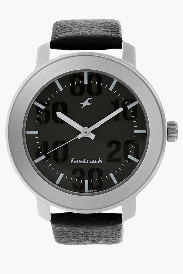 Fastrack men's watches leather hotsell