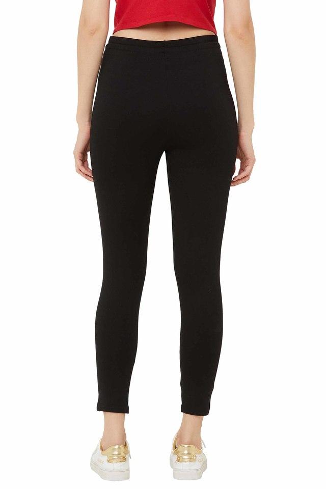 Buy KRAUS Black Womens High Rise Treggings