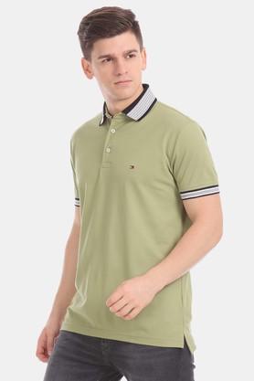 Buy TOMMY HILFIGER Mens Green Slim Fit 