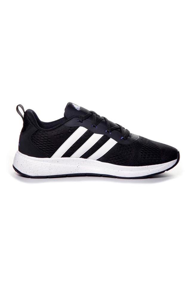 Plain black adidas store shoes