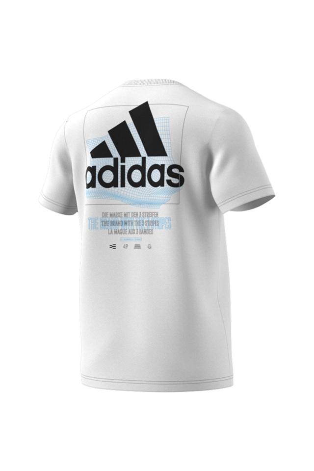 Adidas white outlet t shirt mens