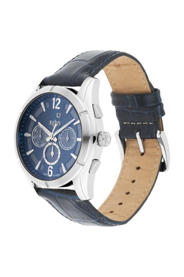 Buy XYLYS Mens Multi Funtion Swiss Movement Beige Dial Leather