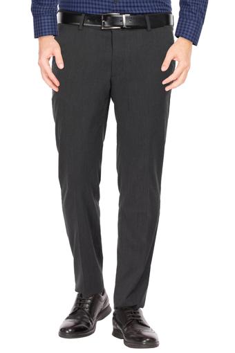skinny black formal trousers mens