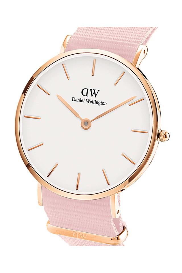 Buy DANIEL WELLINGTON Womens White Dial Nylon Analogue Watch