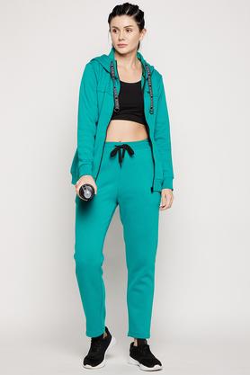 Buy EDRIO Solid Fleece Regular Fit Women's Tracksuit