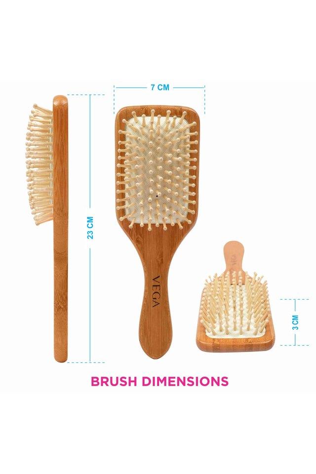 Buy VEGA Womens Wooden Bristle Paddle Brush Shoppers Stop