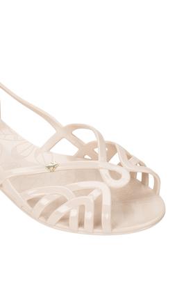 Buy JELLY BUNNY Off White Womens Amelie All The Way Open Toe Flats