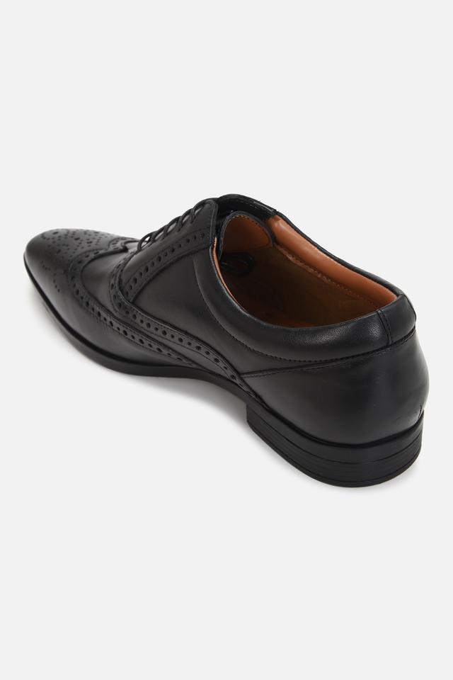 Louis Philippe Men Black Leather Formal Shoes: Buy Louis Philippe