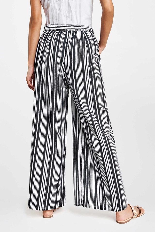 Et Vous Black Ribbed Trousers - Matalan