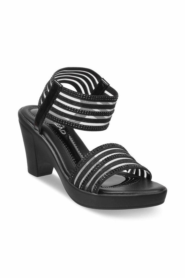 Buy SOLE HEAD undefined Womens Synthetic Black Heels Sandal Shoppers Stop