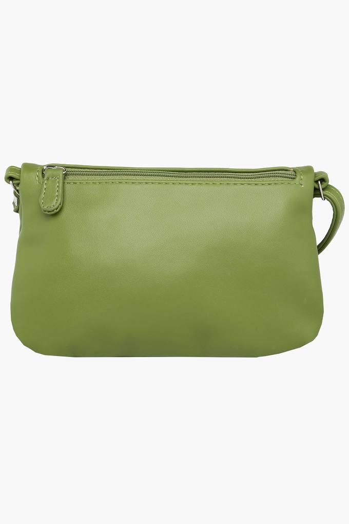 Buy LAVIE Green Womens Dover Snap Zipper Closure Sling Bag