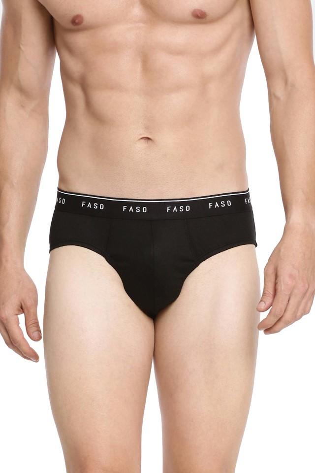 Mens Comfort Fit Solid Briefs