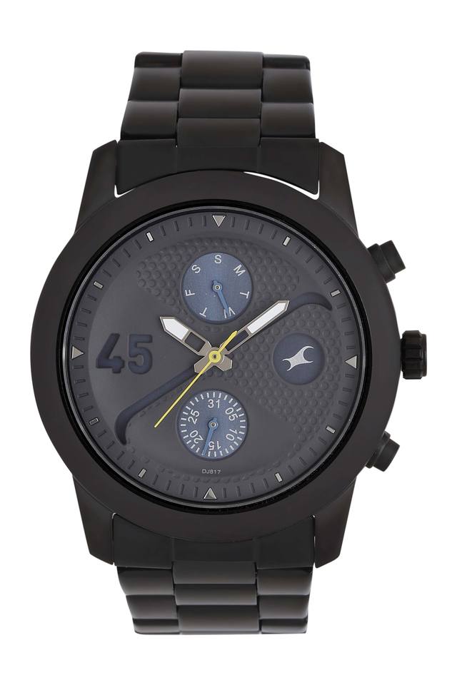 GUESS Gunmetal Watch - Silver/Navy