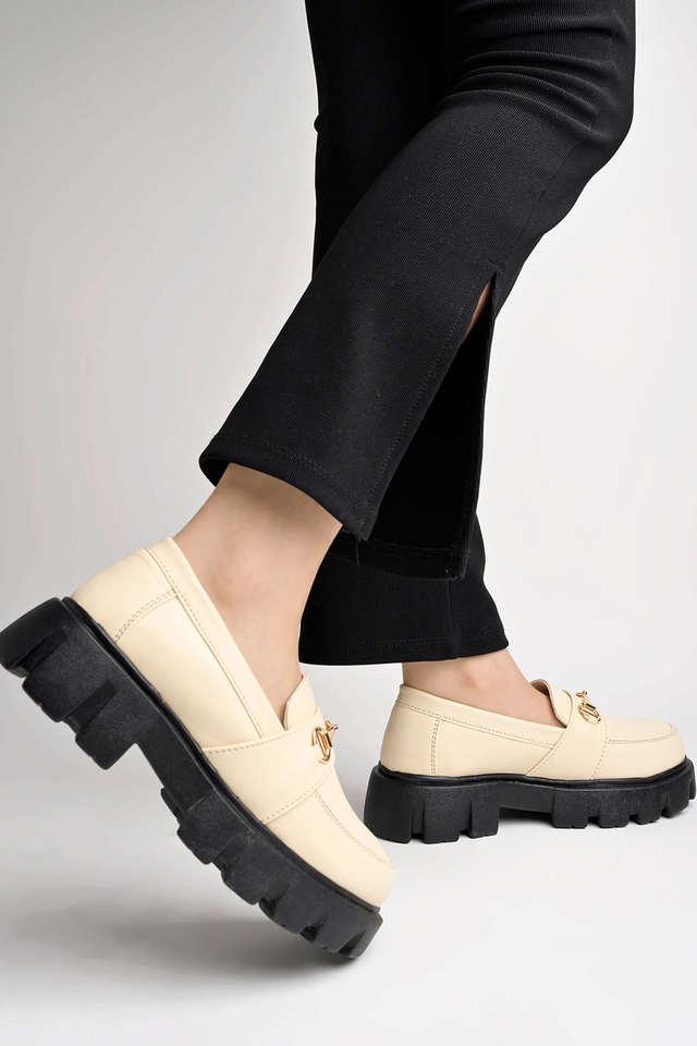 Cream cheap loafers womens