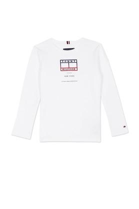 Buy TOMMY HILFIGER Embroidered Cotton Round Neck Boys T Shirt