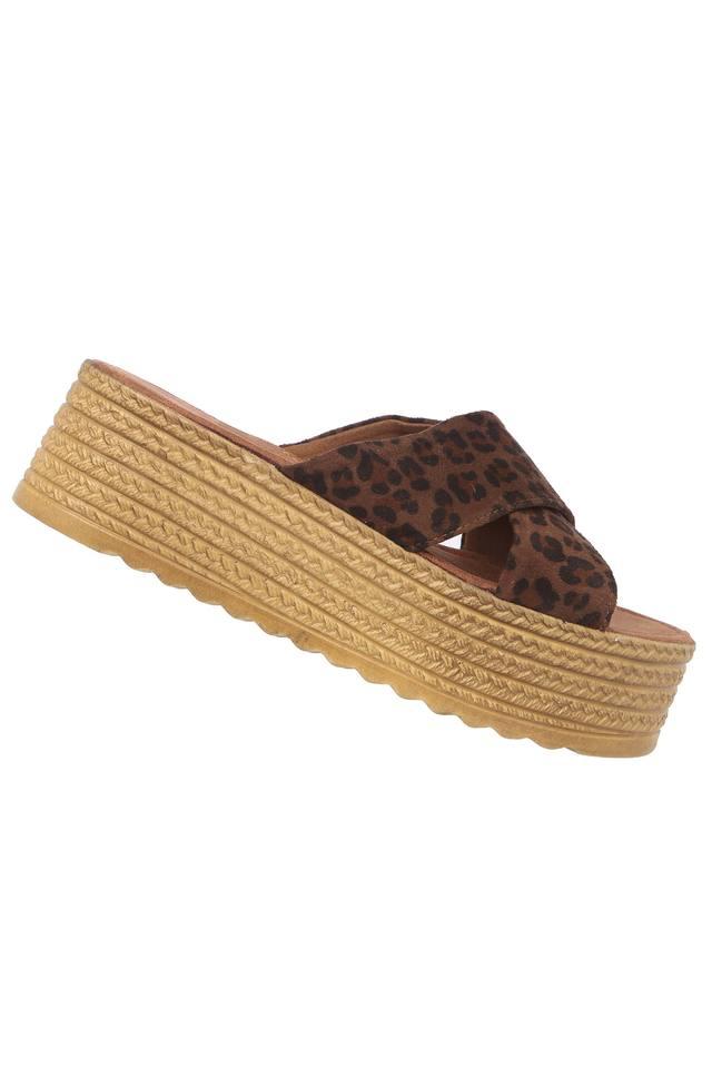 Women's leopard slide online sandals